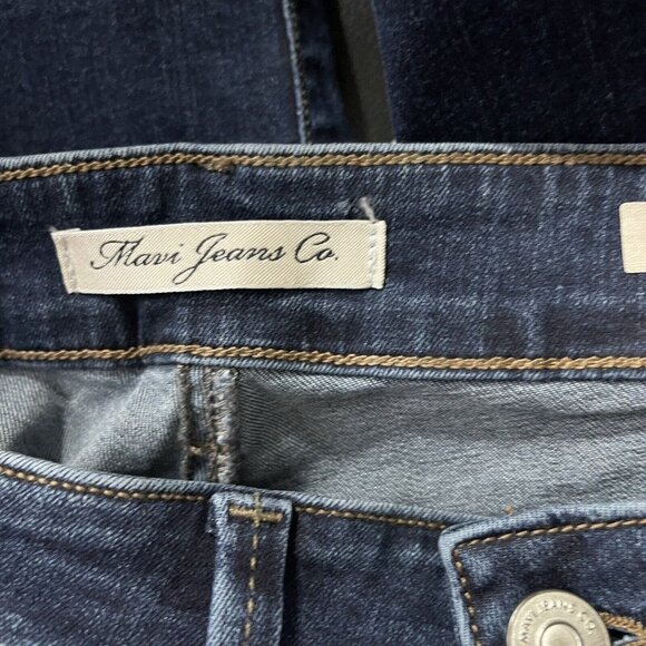 Mavi Niki Jeans Womens 25 Blue High Rise Straight Crop Ankle Raw Hem New - Picture 12 of 15